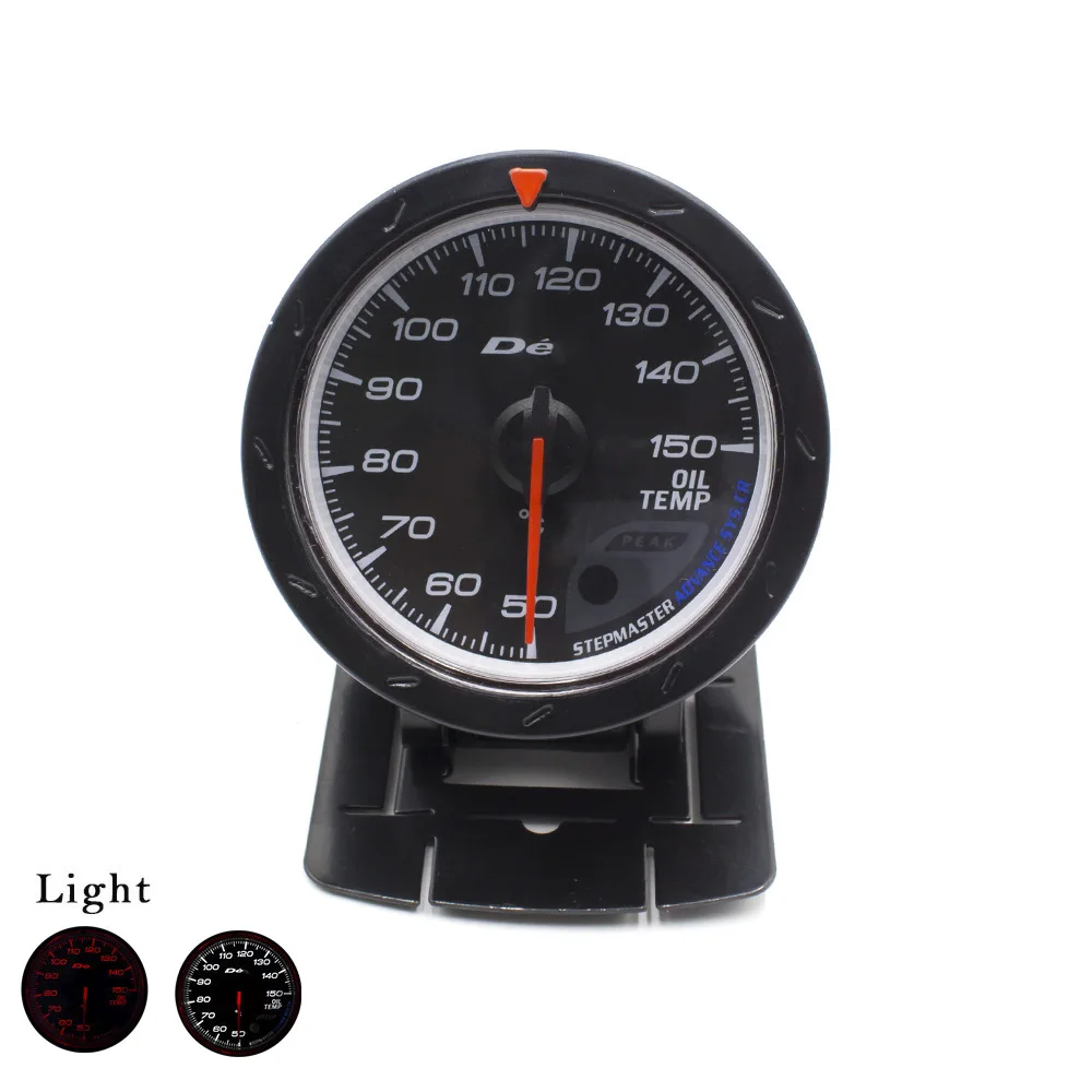 Free Shipping Universal 60mm Oil Temperature Gauge Black Shell 50150 Celsius Oil Temp Gauge Car