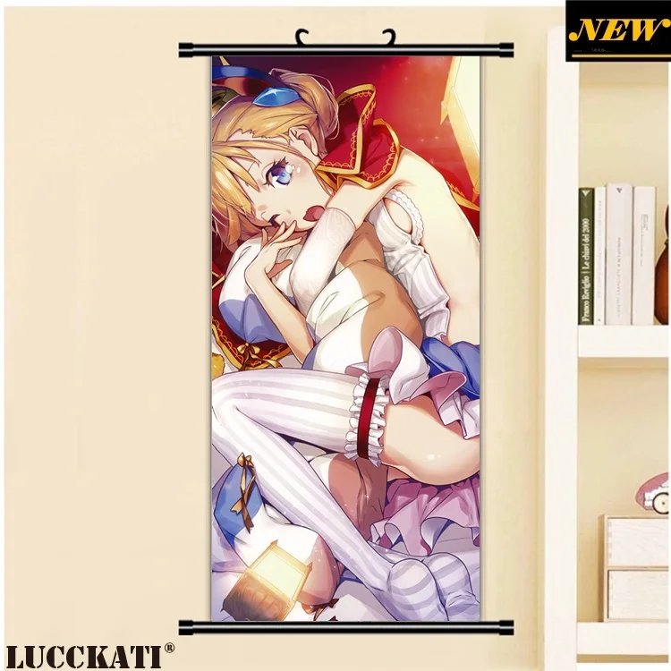 45X95 см Azur Lane Bilan Hangxian игры cameltoe Сексуальная лоли мультфильм аниме стены картину росписи плакат в рулоне Ткань Холст Картина 3