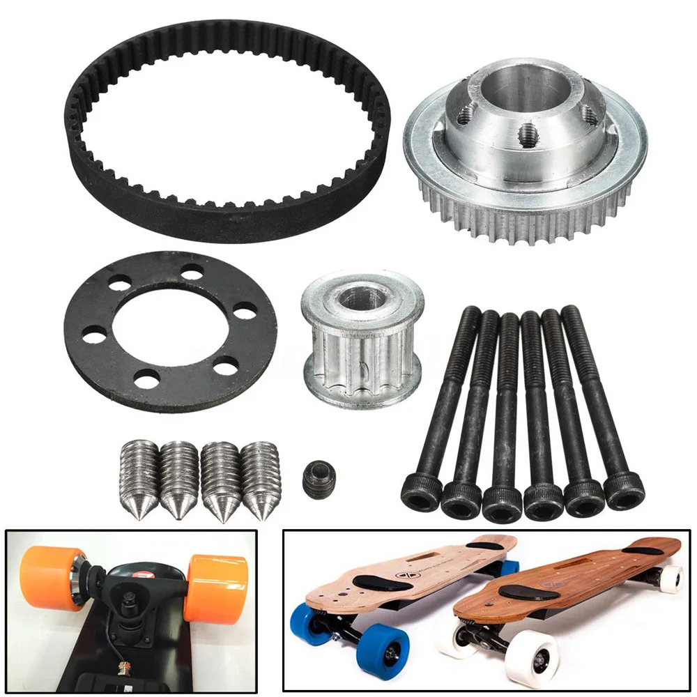 New DIY Electric Skateboard Parts Pulley Drive Belt Kit For 83/90/97MM Wheel Tool | Автомобили и мотоциклы