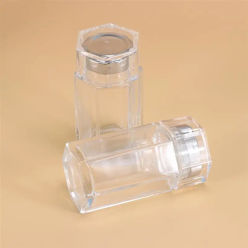 

2PCS 120ML Transparent Glass Mason Jar Hexagonal Honey Bottle Jam Jar With Cap