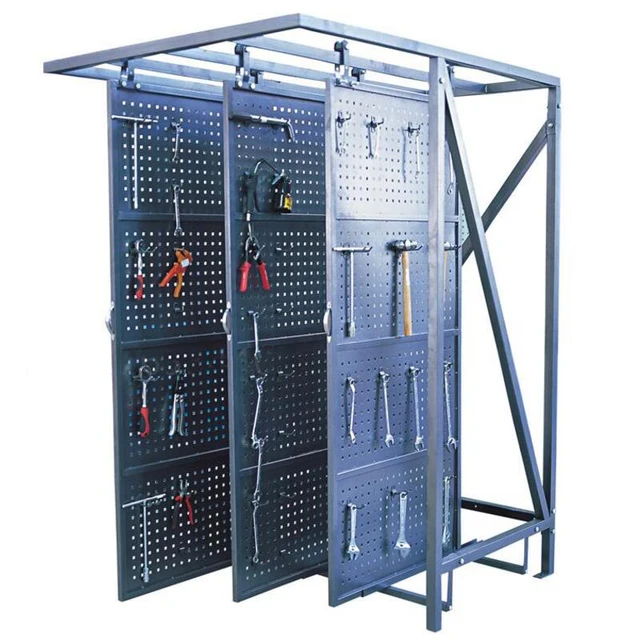 Tool Hanging Board 3 Piece Tool Holder Moveable Tools Shelf on