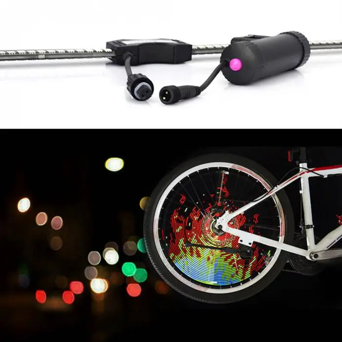 Flash Deal Hot DIY LED Bike Wheel Spoke Light USB Rechargeable Bicycle Waterproof Rim Night Riding Accessories DO2 7