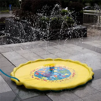 

Kids Pet Toys Outdoor Sprinkler pad for Children Infants Toddlers Kids Swimming Water Game Diameter 170cm Play Mat