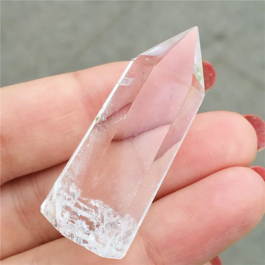 1 шт. хорошее качество естественные белые прозрачные кварцевые кристаллические