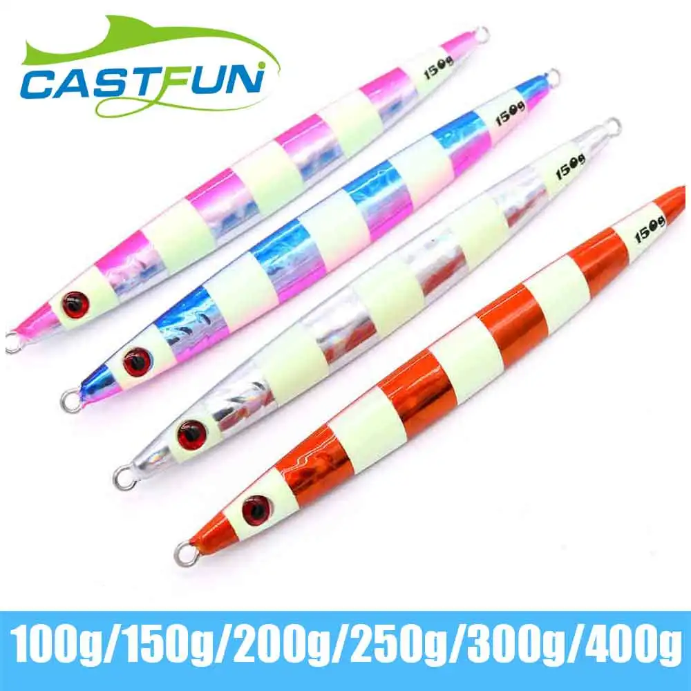 Castfun Vertical Jigging Lure 4pcs/lot 100g 150g 200g 250g 300g 400g