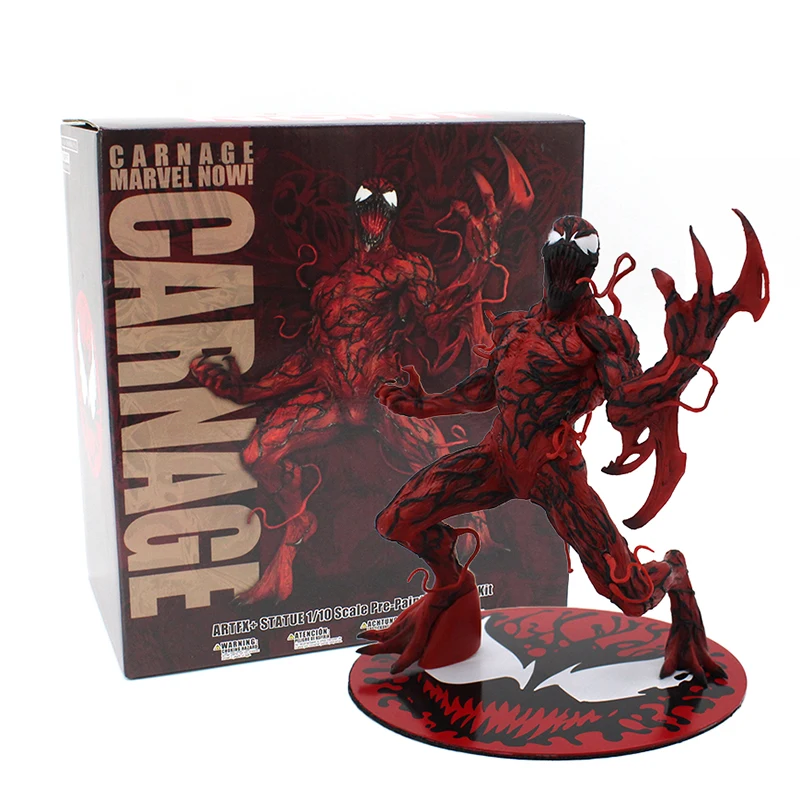 

1/10 Scale The Amazing Spider-Man spiderman Venom Carnage 17cm ARTFX + STATUE Figure Model Kit Collection Toy Gift