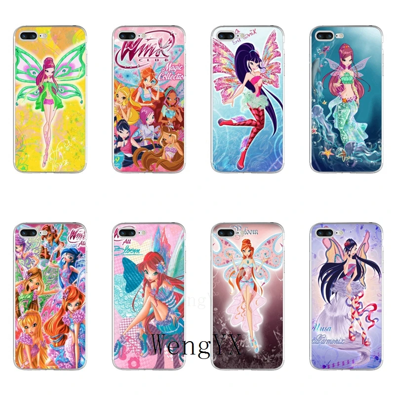 

WengYX cartoon rainbow Winx Club poster Slim Soft phone case For Samsung Galaxy S3 S4 S5 S6 S7 edge S8 S9 Plus mini Note 3 4 5 8