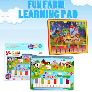 

Happy Farm Animal sound Learning toy pad Educational Toys for Kids Tablet Computer Toy Ypad Learning Machine with music 2 styles