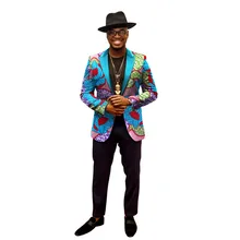 В африканском стиле куртка для Для мужчин в африканском стиле топ с длинными рукавами Для мужчин с Африки Костюмы Дашики Африканский Принт блейзер Для мужчин костюмы WYN202