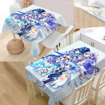 

Custom Smile Precure Table Cloth Oxford Rectangular Waterproof Oilproof Table Cover Wedding Tablecloth #QAZ98K