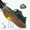 Zapatos de seguridad de malla transpirable para hombre, zapatillas ligeras e indestructibles con punta de acero, suaves, antiperforación, zapatos de trabajo ► Foto 2/6