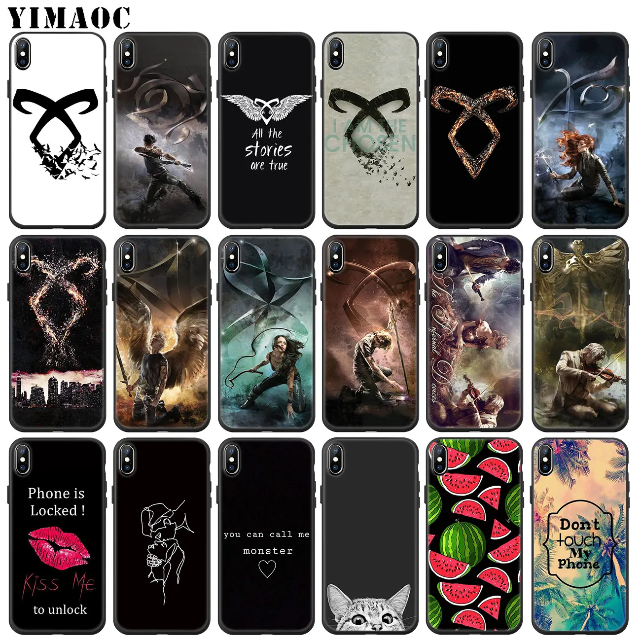 Мягкий силиконовый чехол YIMAOC с имитационными инструментами Город костей для iPhone