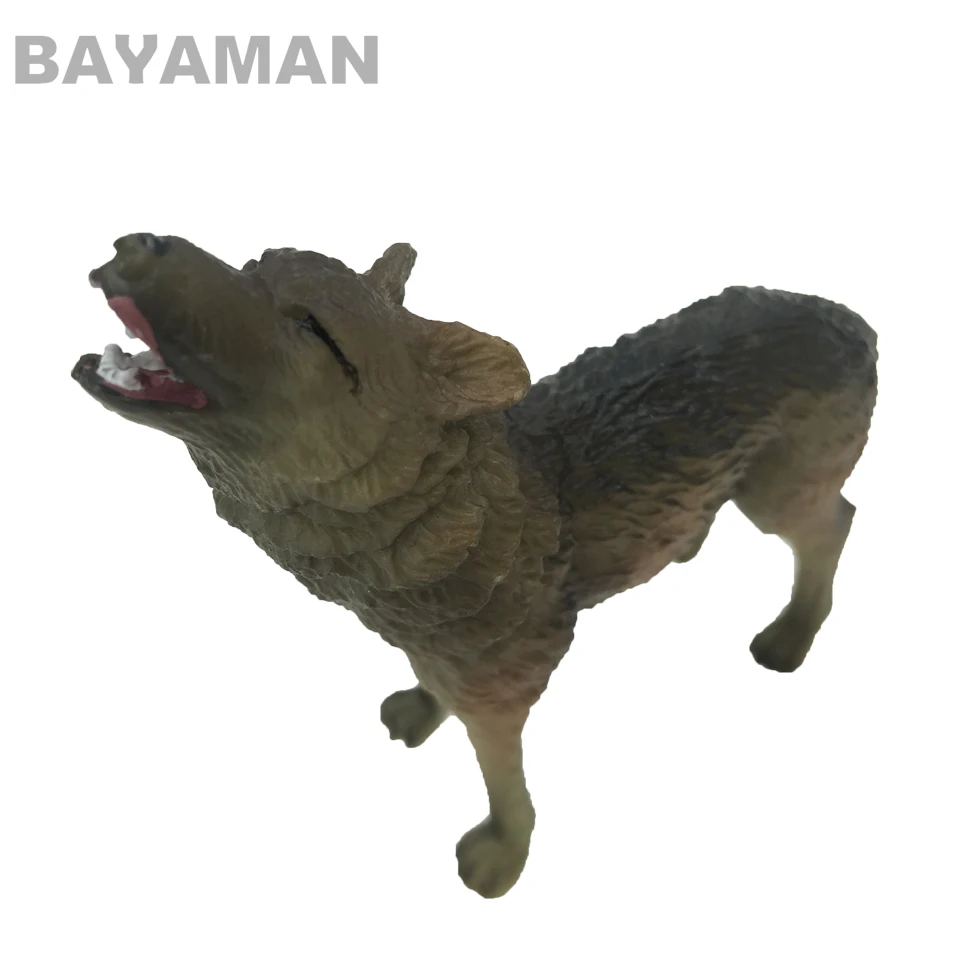 1pc Wolf model Toy Wild Animals Toys Children gifts plastic vivid Animal Model | Игрушки и хобби