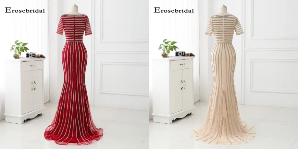48 часов длинное вечернее платье Erosebridal для выпускного вечера Женские Вечерние платья Русалка vestido de festa ZLR013