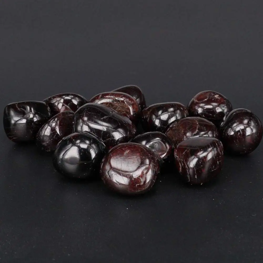 Bulk Tumbled Garnet Stone Natural Polished Gemstone Supplies for Wicca, Reiki,  Crystal Healing