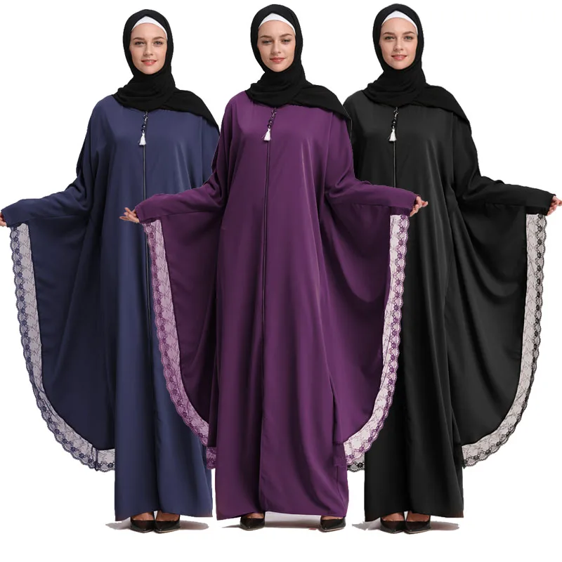 

2019 Kaftan Abaya Dubai Islam Long Muslim Hijab Dress Qatar UAE Jilbab Abayas For Women Caftan Elbise Turkish Islamic Clothing