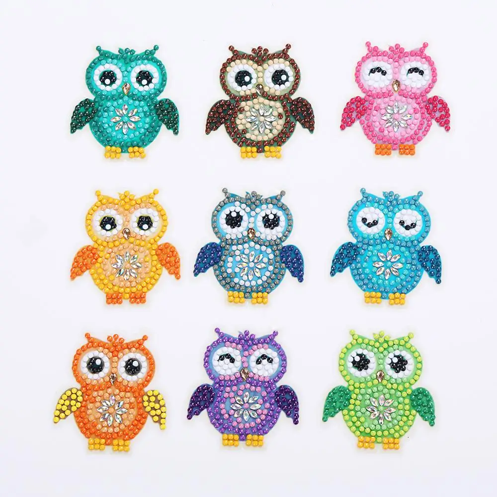 Special shaped Diamond Embroidery OWL butterfly bee Diamond Painting For kids Round Diamond Sticker For Cup Book Phone Decor DIY