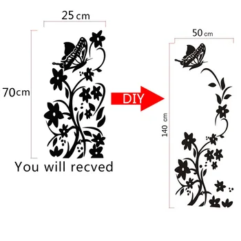 High Quality Creative Butterfly Wall Sticker Refrigerator Stickers DIY Wallpaper Kitchen Kids Rooms Decoration Party Wallpaper