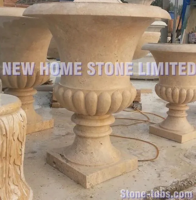 Simple Design Garden Planting Urn Decorative Flower Pot Outdoor