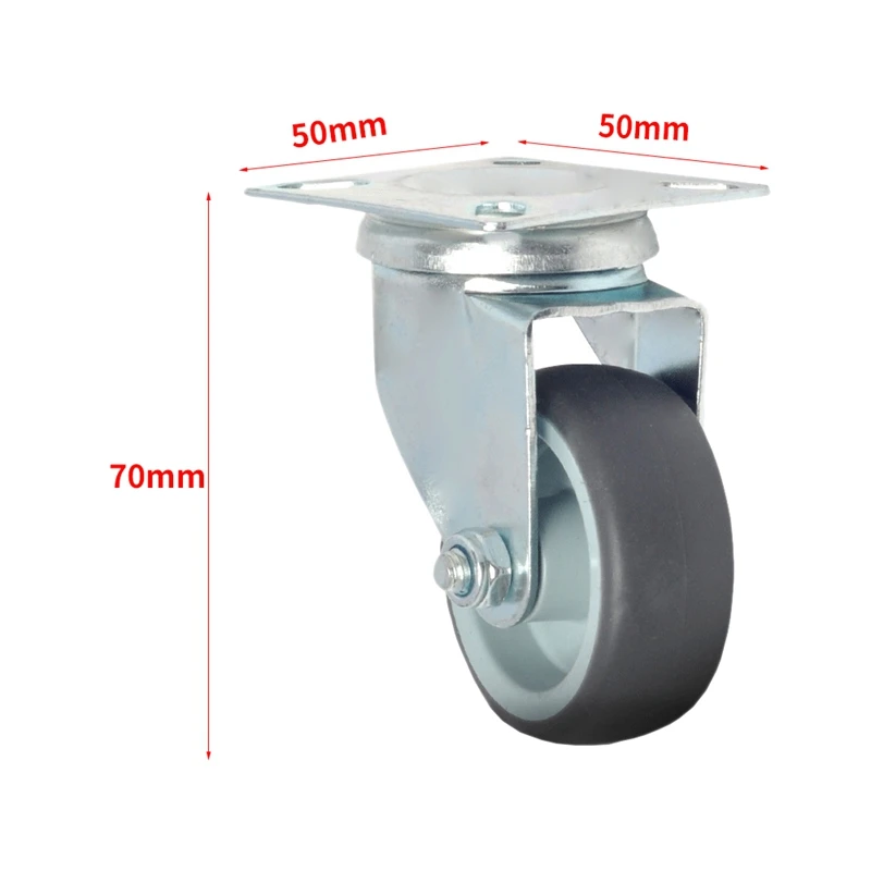 8 шт. 2 дюймовая пластина ролик-колесо полиуретан все поворотные 16 боковые тормоза сверхмощный