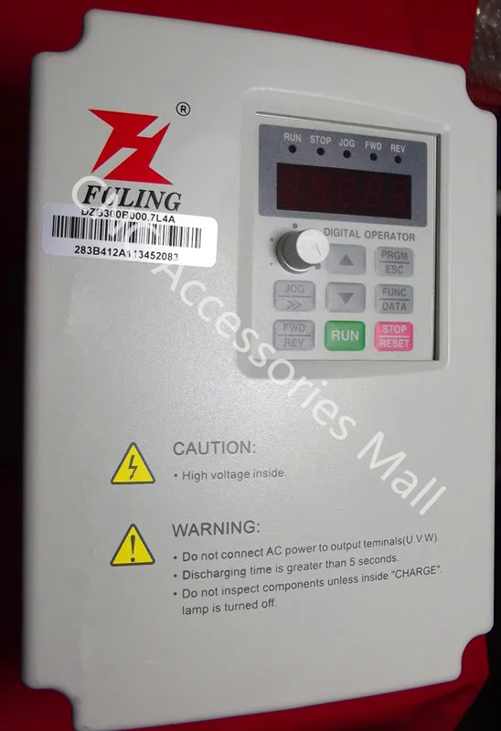 

0.75kw 380v VFD Frequency Inverter DZB300B0007L4A 750w variable frequency driver