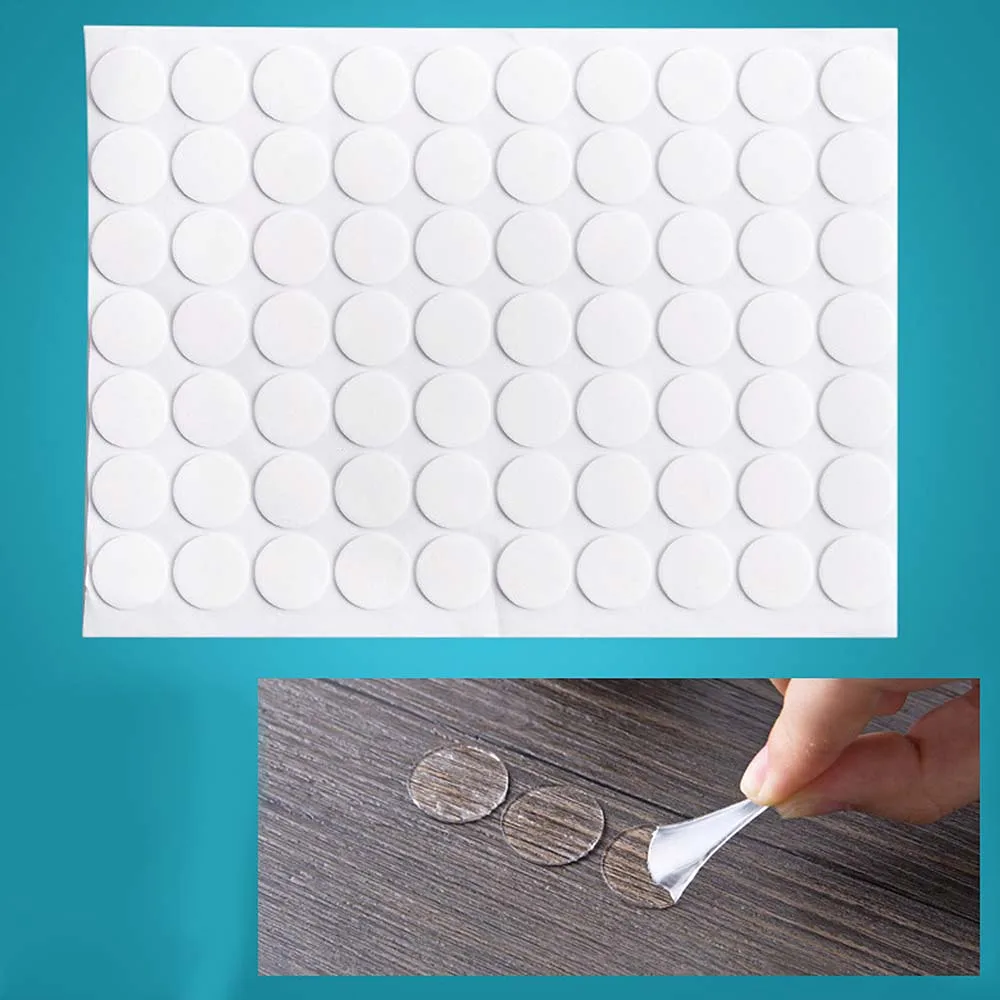 

70Pcs/lot Double-sided Tapes Round Seamless Transparent Sided Adhesive Sticky Waterproof Film Stickers Household