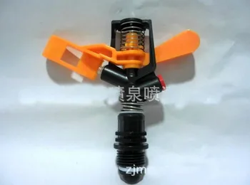 

Wholesale 1/ 2 " DN15 Plastic 360 angle impact-driven double sprinkler Rocker arm spray-head Garden Sprinklers Lawn sprayer