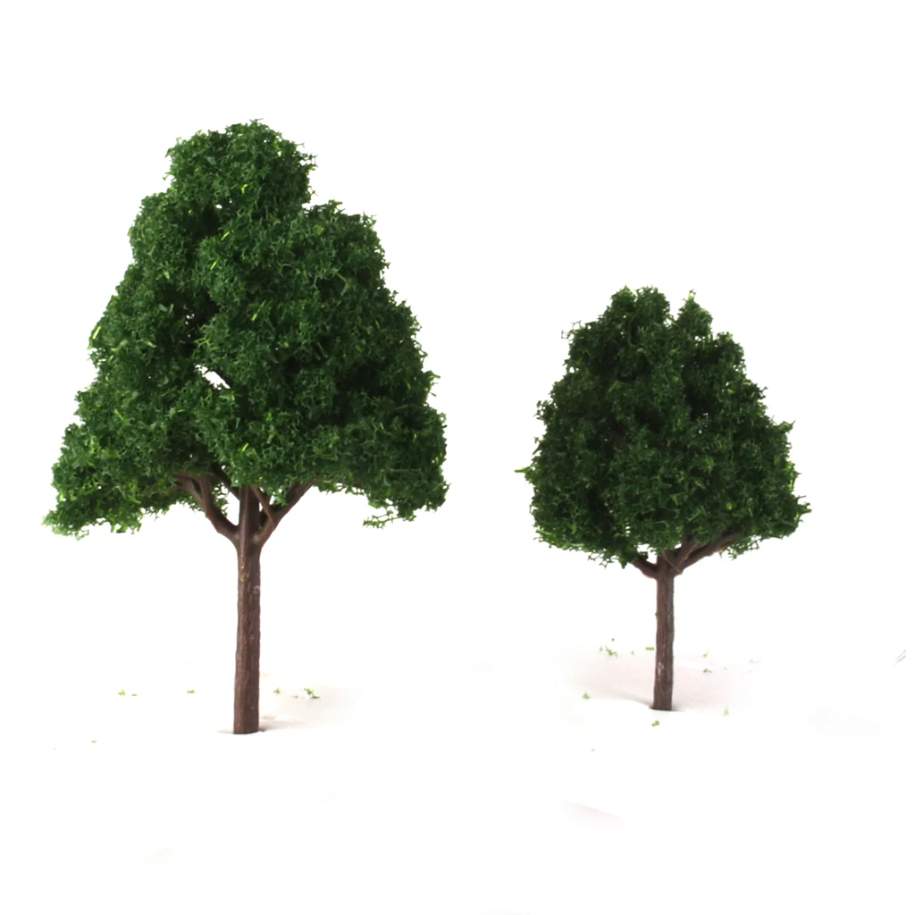 25PCS Dark Green Model Trees N Gauge Railroad Supplies Trains Layouts Scenery