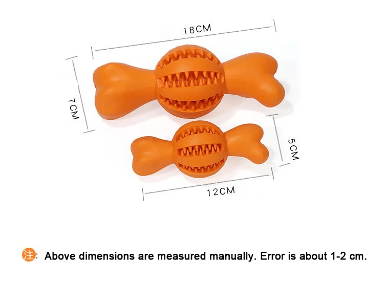 Pet toy dog rubber missing ball bone dog molars cleaning teeth missing toy pet supplies