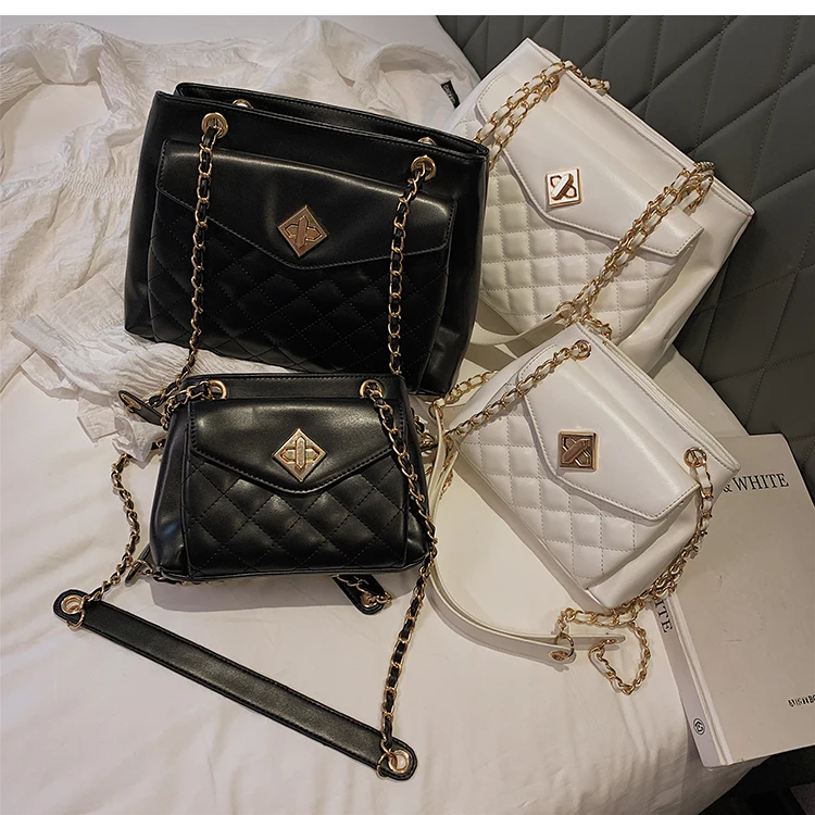 Роскошная брендовая большая сумка модная новая качественная кожаная женская дизайнерская сумка решетчатый замок сумка через плечо