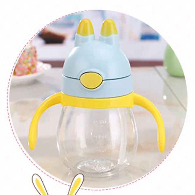 Creative Baby Vacuum Flasks With Silicone Straw Stainless Steel Infants