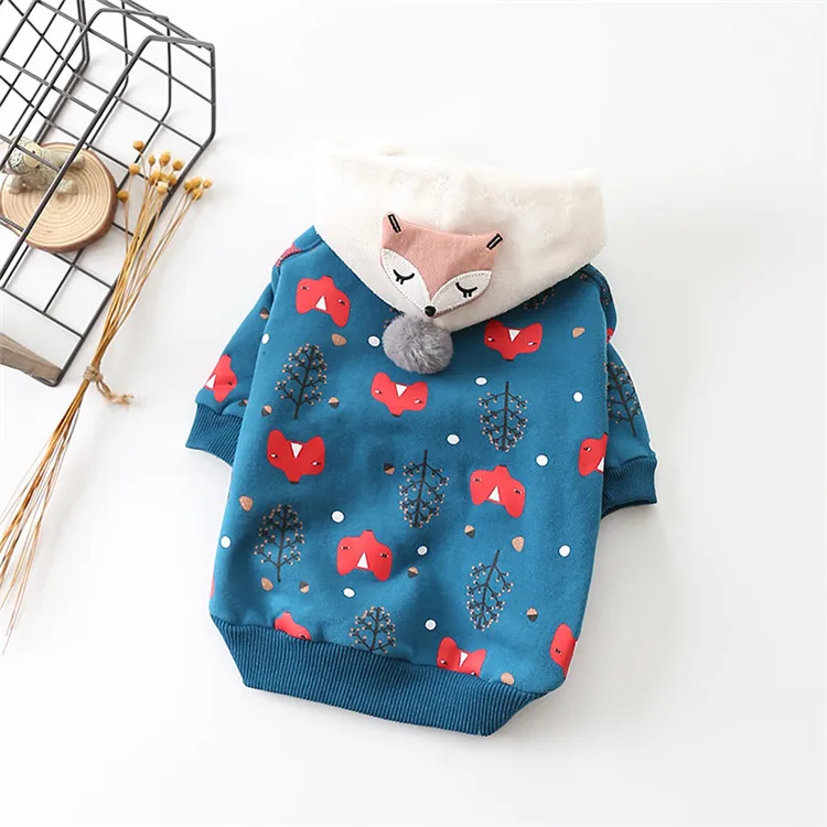 PipiFren зимняя одежда для собак кошка пальто для Чихуахуа французский бульдог Йоркшир одежда для собак одежда - Цвет: blue