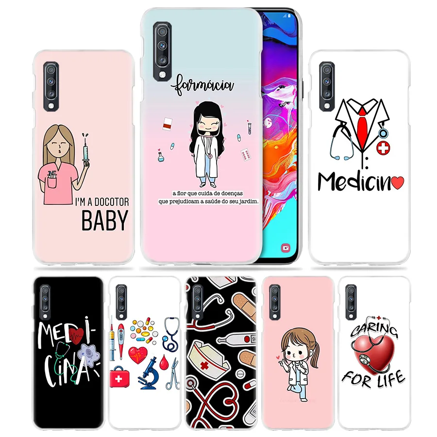 

Nurse Medical Case for Samsung Galaxy A50 A70 A20e A60 A40 A30 A20 A10 A8 A6 Plus A9 A7 2018 Hard PC Clear Phone Coque Cover NEW