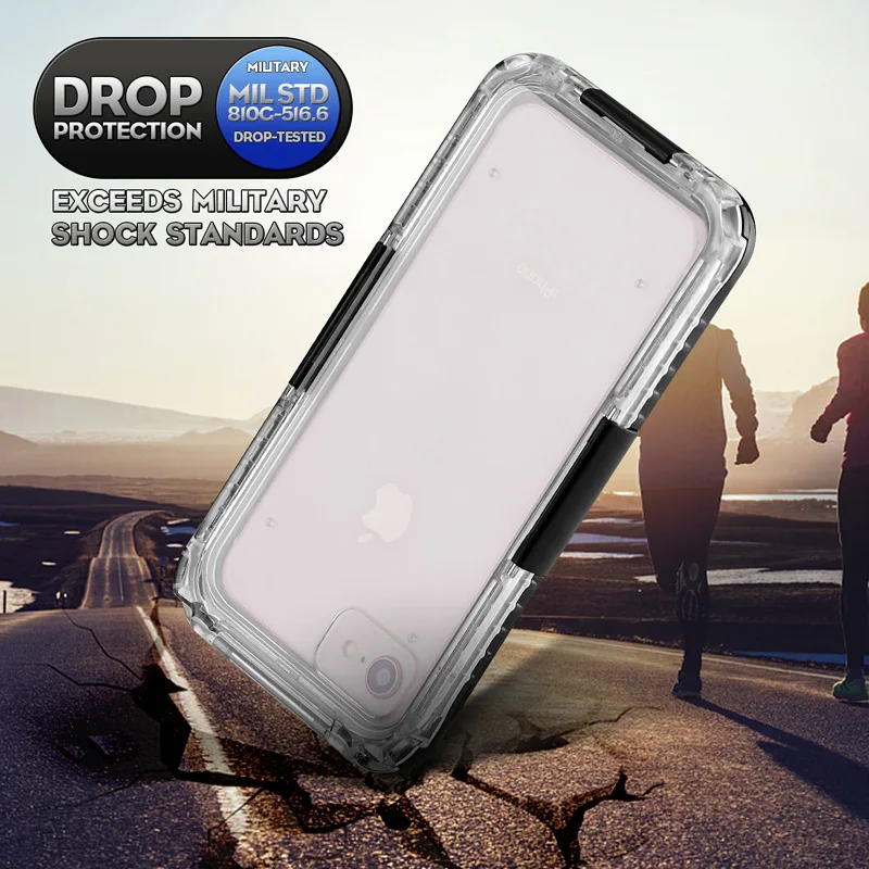 Водонепроницаемый противоударный чехол для iPhone 6 6S 7 8 Plus X XS Max XR 10|Бамперы| |