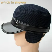 Лоскутные старые Для мужчин Зимние военные шляпа с Earflap Регулируемый ветрозащитная мужского уха клапаном плоский Кепки теплые армии Hat Кепки gorras