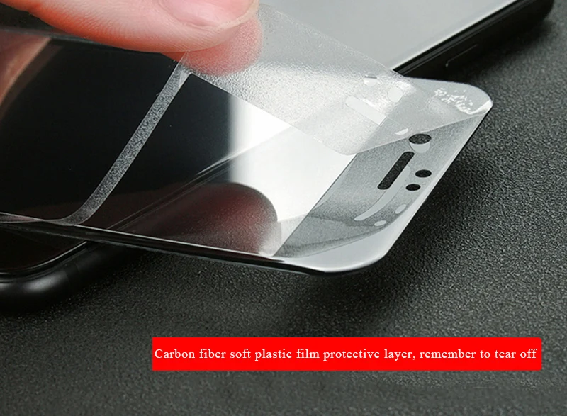 Защита экрана для iPhone 10X8 7 6 6s plus, закаленное стекло, полное покрытие, 3D Мягкий край, i 6 S 7 8 plus, защитный стеклянный чехол, пленка