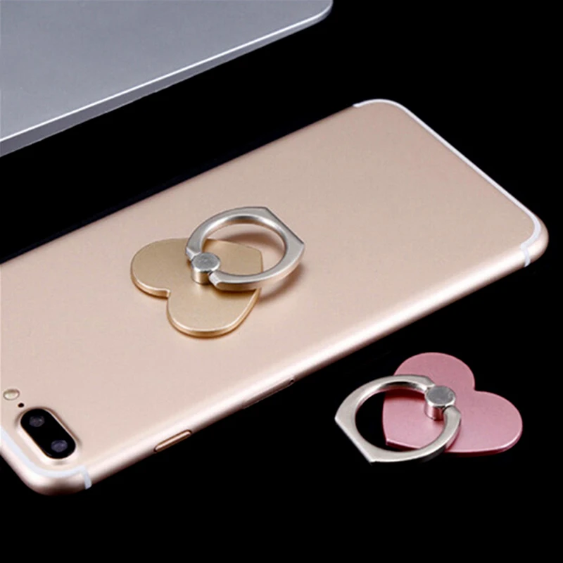 360 degree Love Heart Phone Holder Degree Holder For Phone Ring Handset Bracket For Desktop Tablet For Samsung Huawei Xiaomi
