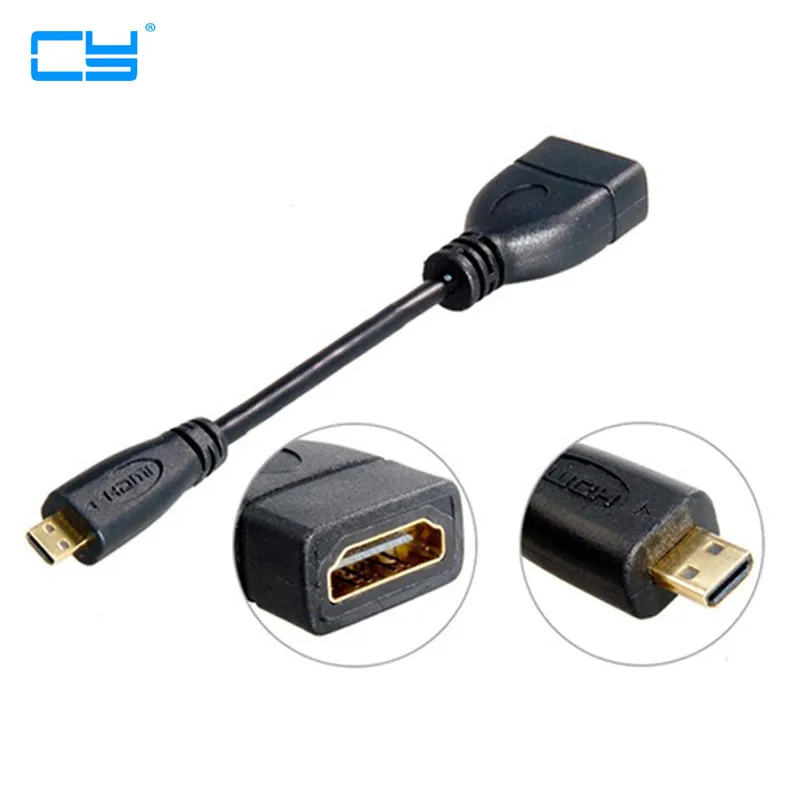 15 см Micro HDMI штекер к Тип D разъем адаптер короткий кабельный преобразователь