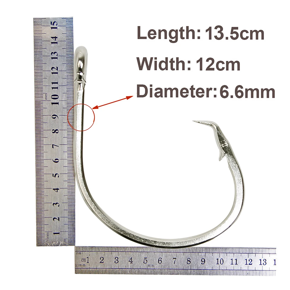 Легко ловить Размер 28/0 из нержавеющей стали рыболовный крючок Большой сильный толстый большой рыбы тунца рыболовные крючки