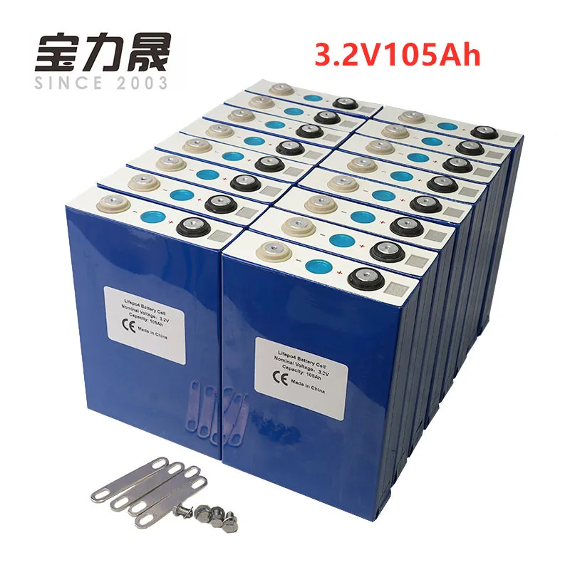 New 16pcs 3 2v 100ah Lifepo4 Battery Cell 12v 24v36v 48v 105ah For Ev Rv Battery Pack Diy Solar Eu Us Tax Free Ups Or Fedex Battery Packs Aliexpress