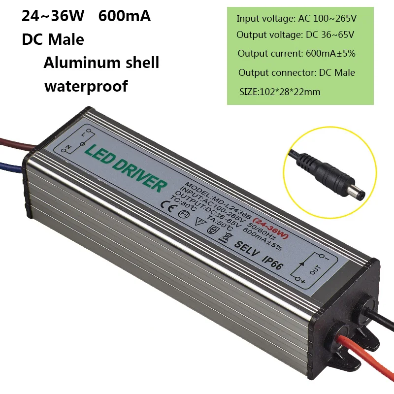 6 M 24-36W  600mA