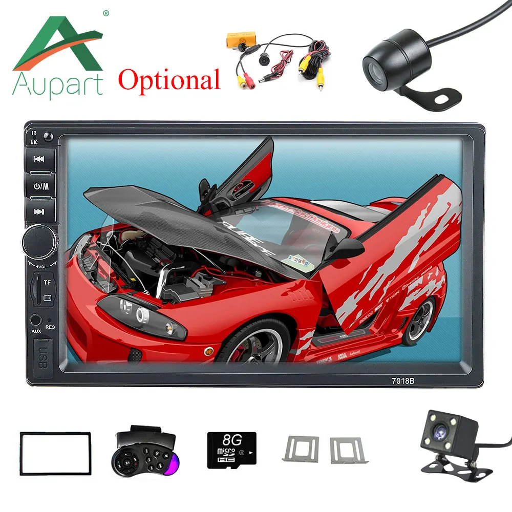Автомобильное радио HD 7 &quotсенсорный экран Автомагнитола 2 din Кассетный рекордер