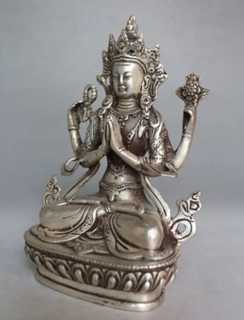 15 см */тибетская стандартная четырёхсторонняя искусственная кожа|statue|statues buddhastatue