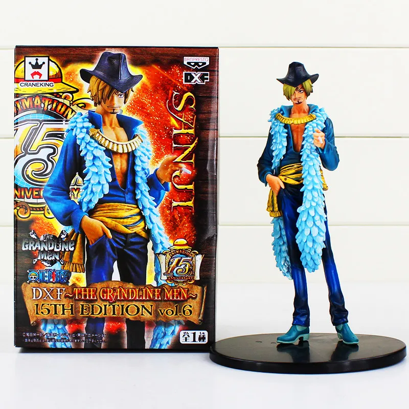 

One Piece Sanji Pvc Action Figure 18CM Boxed Japan Anime 15th Edition Vol 6 Figurine Doll Collection Model Toys for Boys Kids
