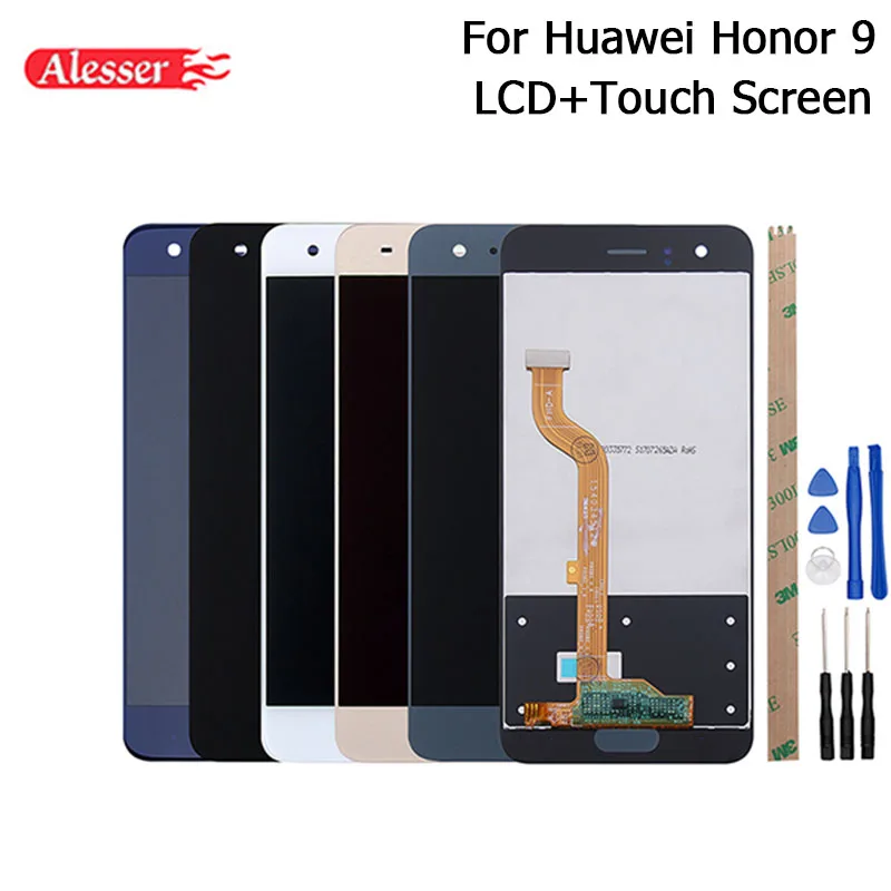 

Alesser For Huawei Honor 9 LCD Display And Touch Screen 5.15 Inch With Tools + Adhesive For Huawei Honor Phone Accessories
