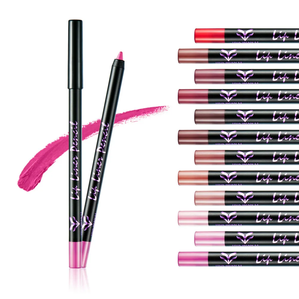 Popular 4 Colors Waterproof Mute Light Red Pen Fashionable Lipstick Pen