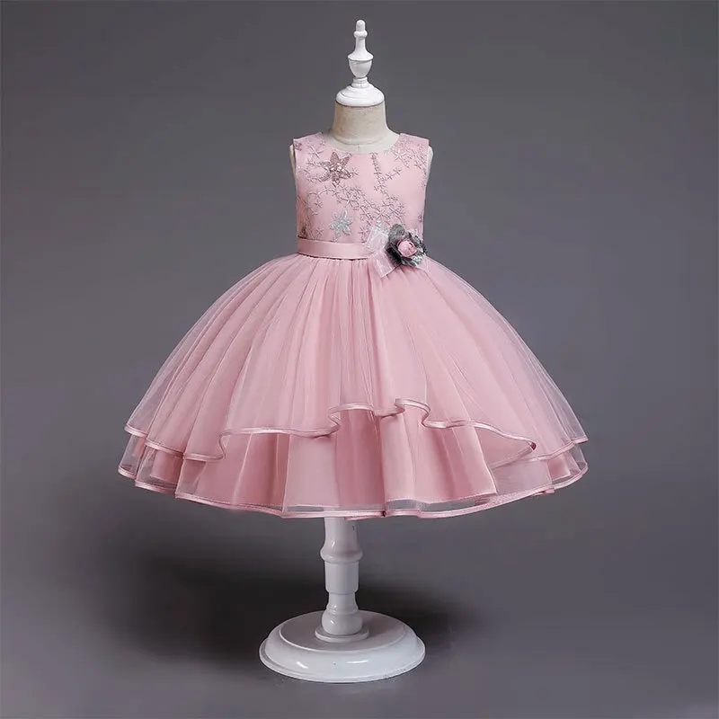 

2019 summer children's clothing girl elegant princess dress children evening dress flower girl girl wedding