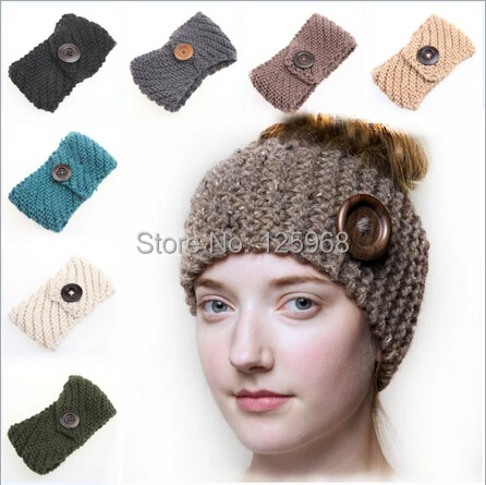 free-shipping-2019-new-20pcs-lot-fashion-knitted-crochet-button-headband-crochet-winter-ear-warm-hairband-women-hair-accessories