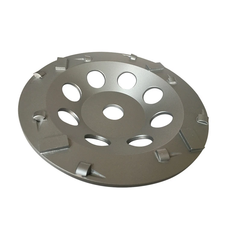 PCD07 D125mm бетонный PCD шлифовальный диск 5 дюймов Напольный коврик алмазная шлифовальная чашка колесо для эпоксидной смолы с нанесенным клеевым слоем удаление 9 шт