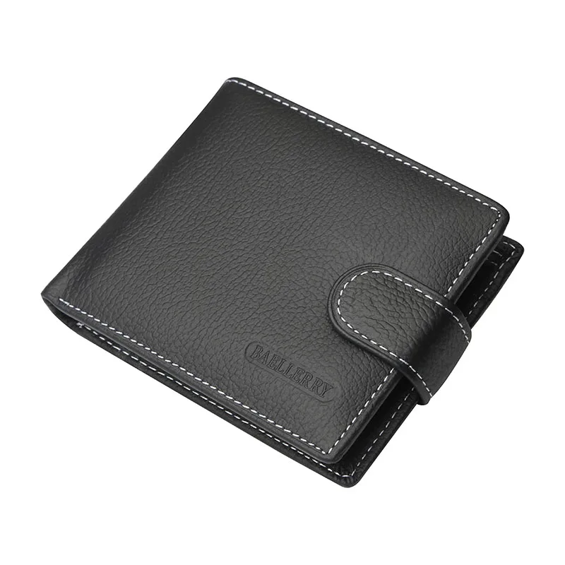 Новый мужской кошелек кожаный мужской кошелек для монет в два сложения застежка кошелек держатель для кредитных карт с фотографиями
